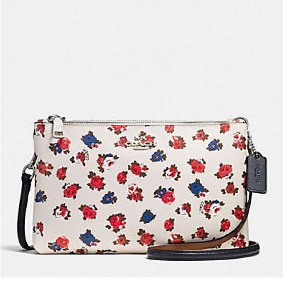 Coach Bags Coach F57628 Lyla Crossbody Pursebag Tea Rose Sv Floral